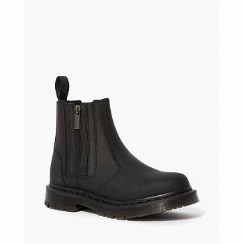 Dr Martens Női 2976 Dm's Wintergrip Cipzáros Chelsea Csizma Fekete